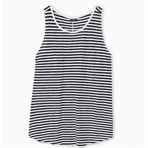 Torrid Striped Tank Top - Black & White - Plus Size 2X 18 20 EUC